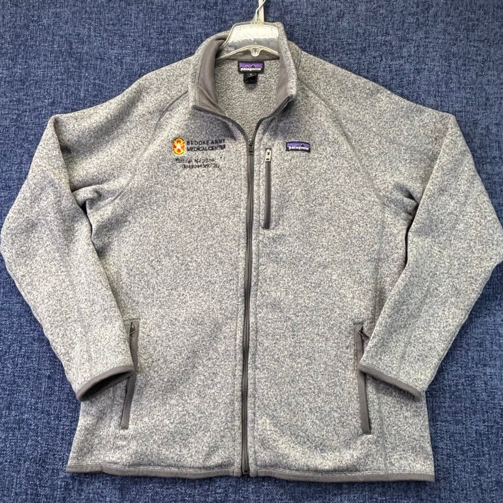 Patagonia Better Sweater Mens XL Gray Polyester Regular Full Zip Fleece Jacket